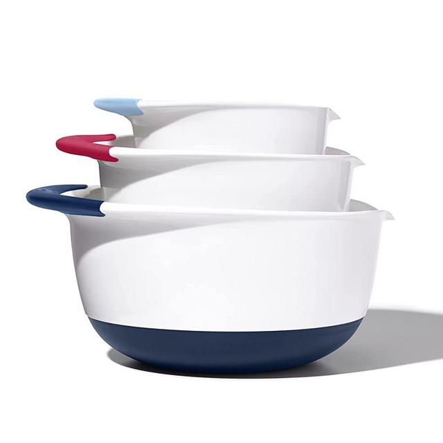 OXO Good Grips 3-Piece Mixing Bowl Set – Blueberry, Jam & Seltzer Handles​