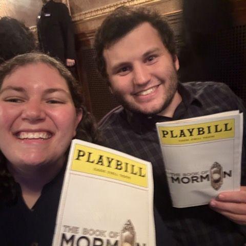 Our first Broadway show together