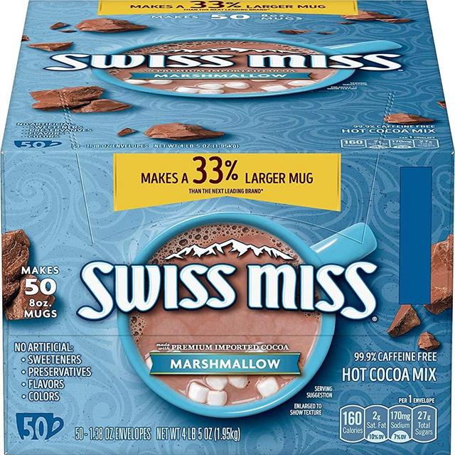 Swiss Miss Hot Cocoa Mix Variety Pack, 1.38 oz. 8-Count (Pack of 12)