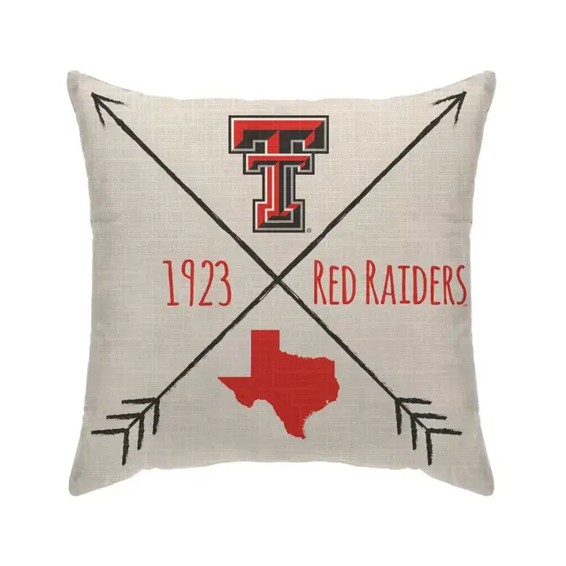 Texas Tech University Cross Arrow Decorative Throw Pillow