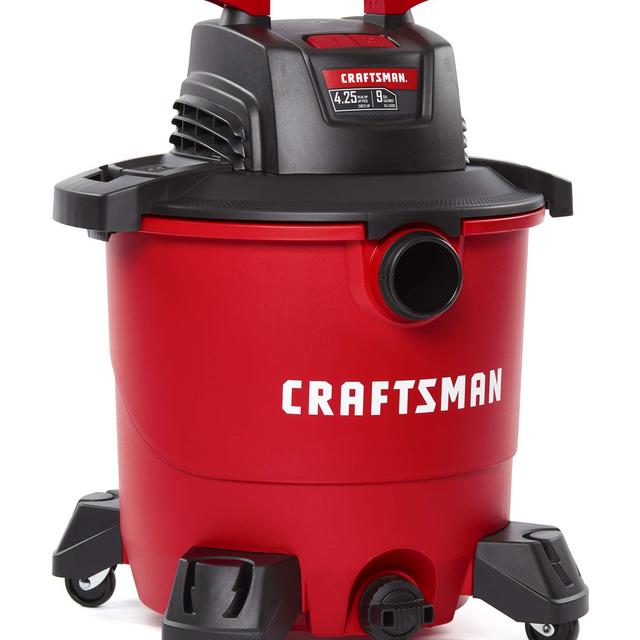 CRAFTSMAN CMXEVBE17590 9 Gallon 4.25 Peak HP Wet/Dry Vac, Portable Shop Vacuum with Attachments