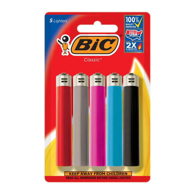 Bic 5pk Classic Lighters
