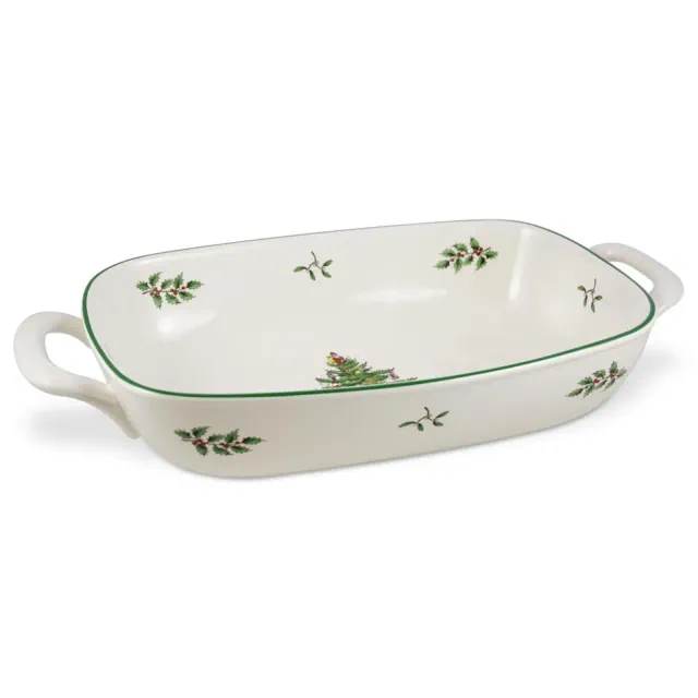 Spode Christmas Tree Bread Basket - 14 Inch x 7.5 Inch