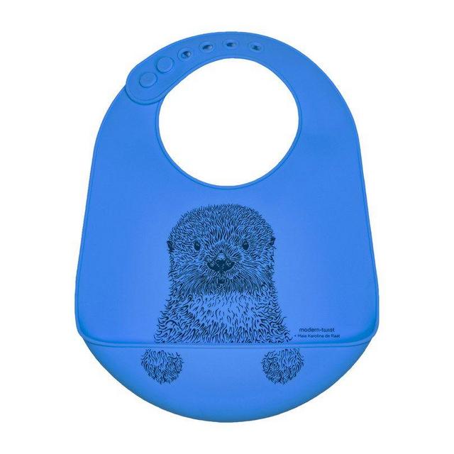 modern-twist        Silicone Bucket Bib, Otter
