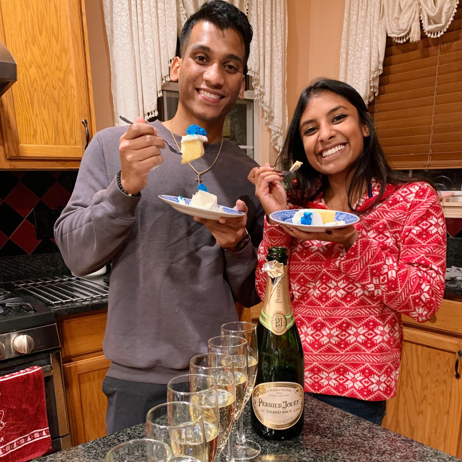 Celebrated Justin's covid graduation