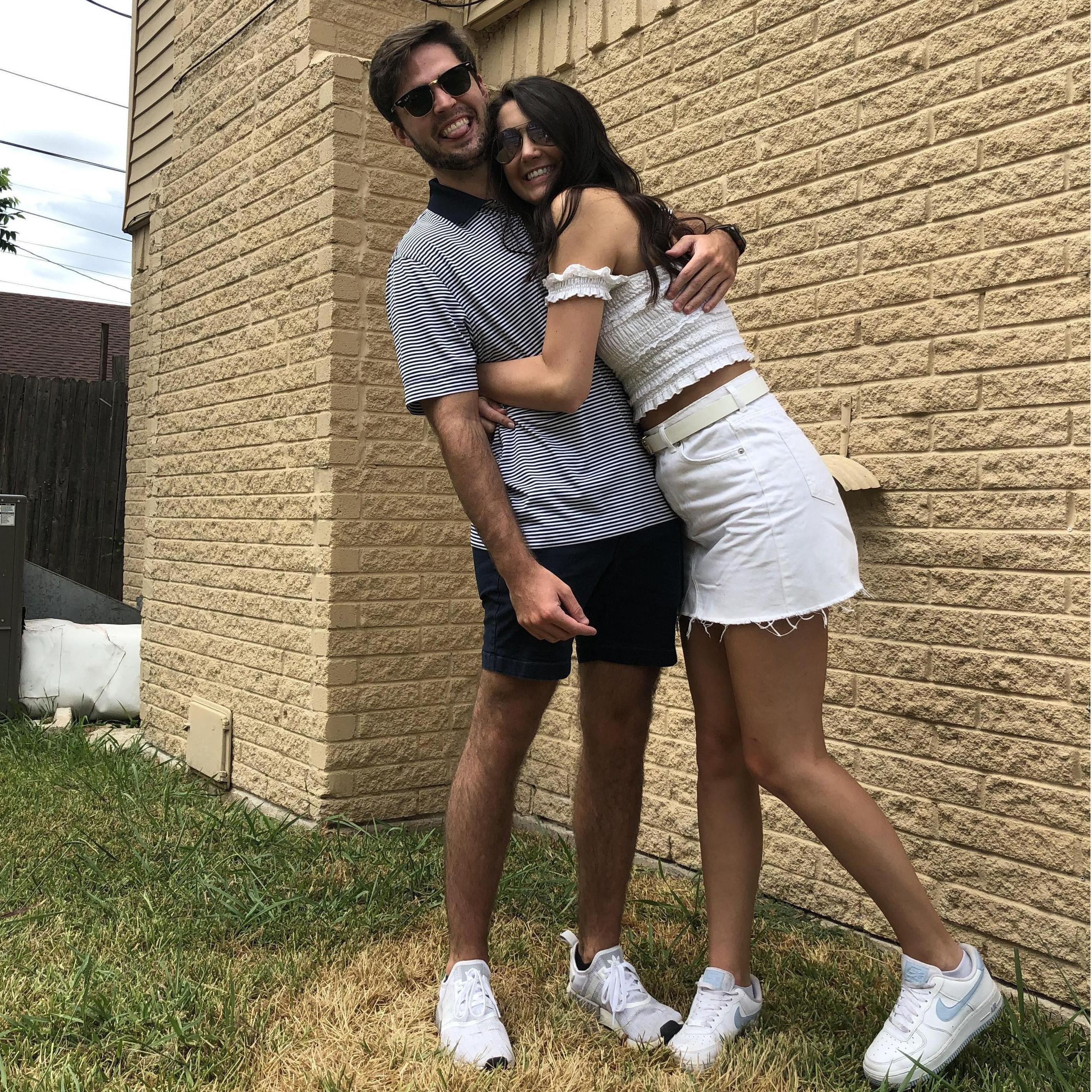 Our first trip together - Dallas in 2019 to watch the Auburn kick-off game!