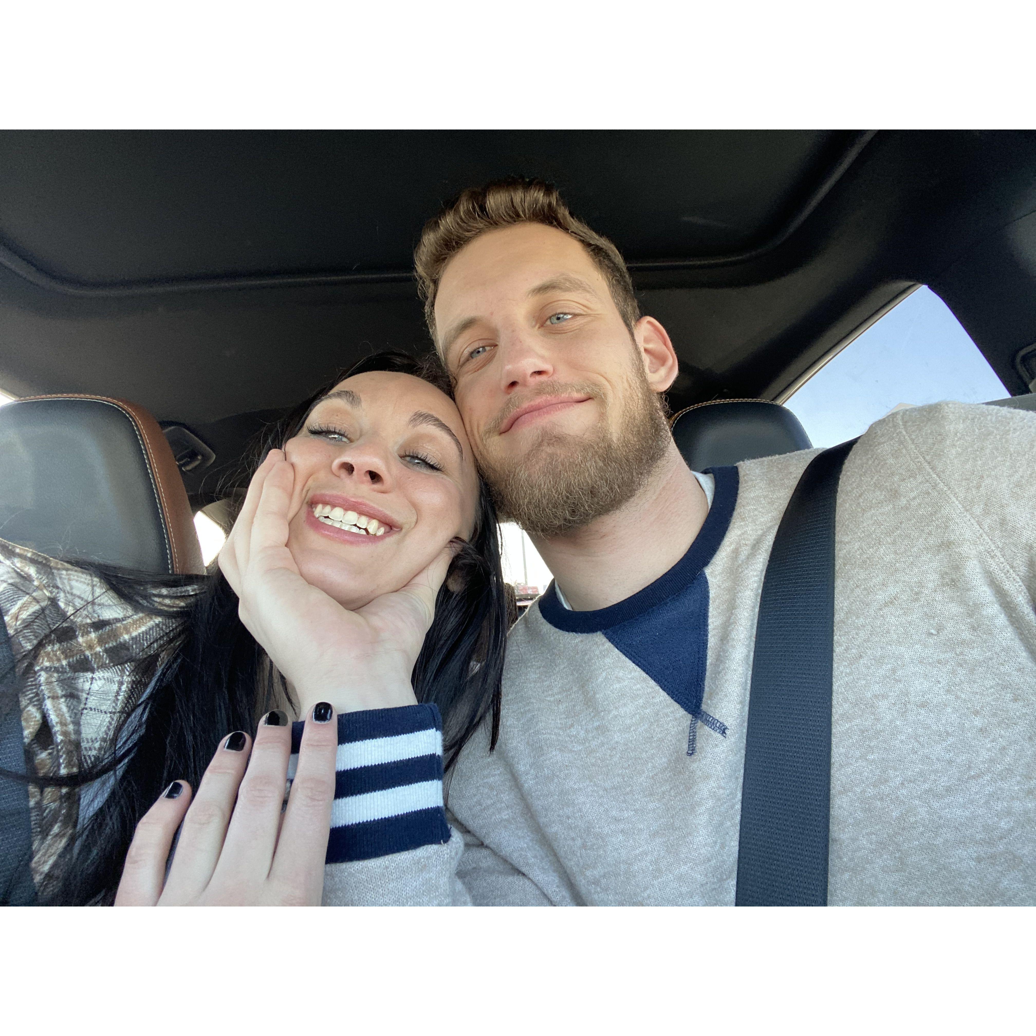 Visiting Shelby for her graduation/wedding reception