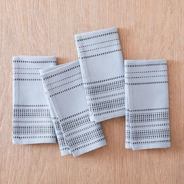 Riviera Table Linens Napkin, Set of 4, Moonstone, 18X18