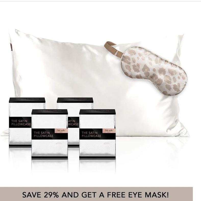 Ivory 4-Pack Pillowcase Bundle (Free Eye Mask)