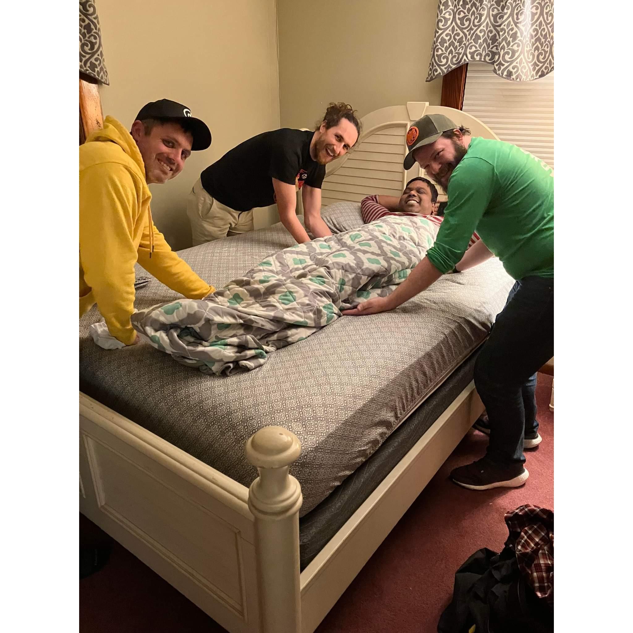 Mike Jaret Ravi #boston #birthday