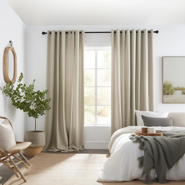 Set of Bedroom Curtains - So creepy people don't watch us sleep!