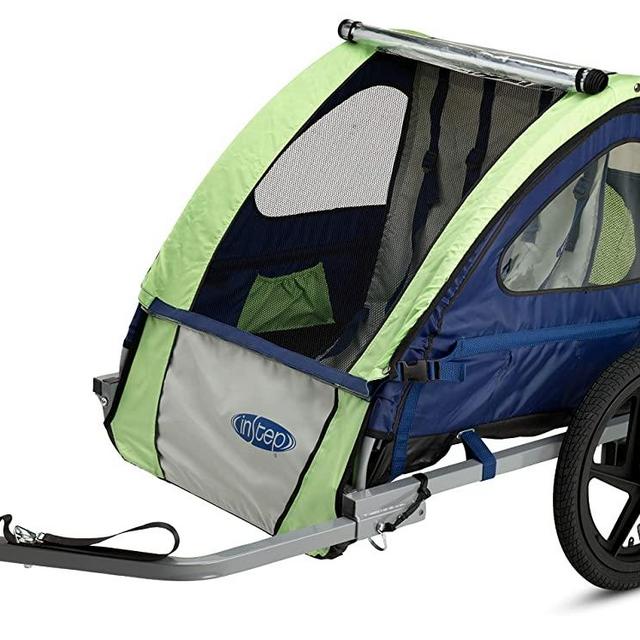 Instep Bike Trailer for Toddlers, Kids, Single and Double Seat, 2-In-1 Canopy Carrier, Multiple Colors