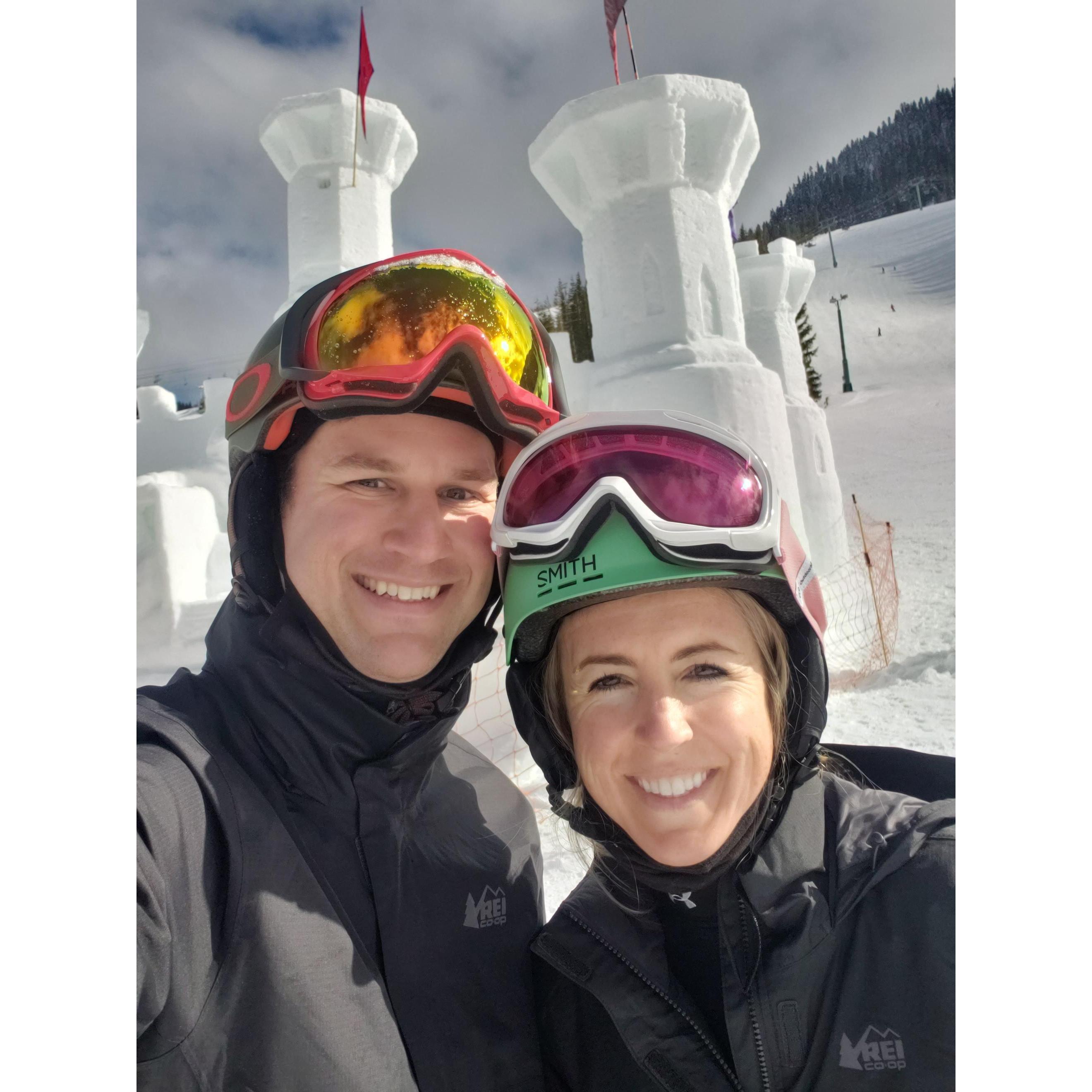 Celebrating 31 with some fresh snow and sun