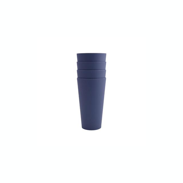 Simply Essential™ Solid Polypropylene Highball Glasses in Blue (Set of 4)