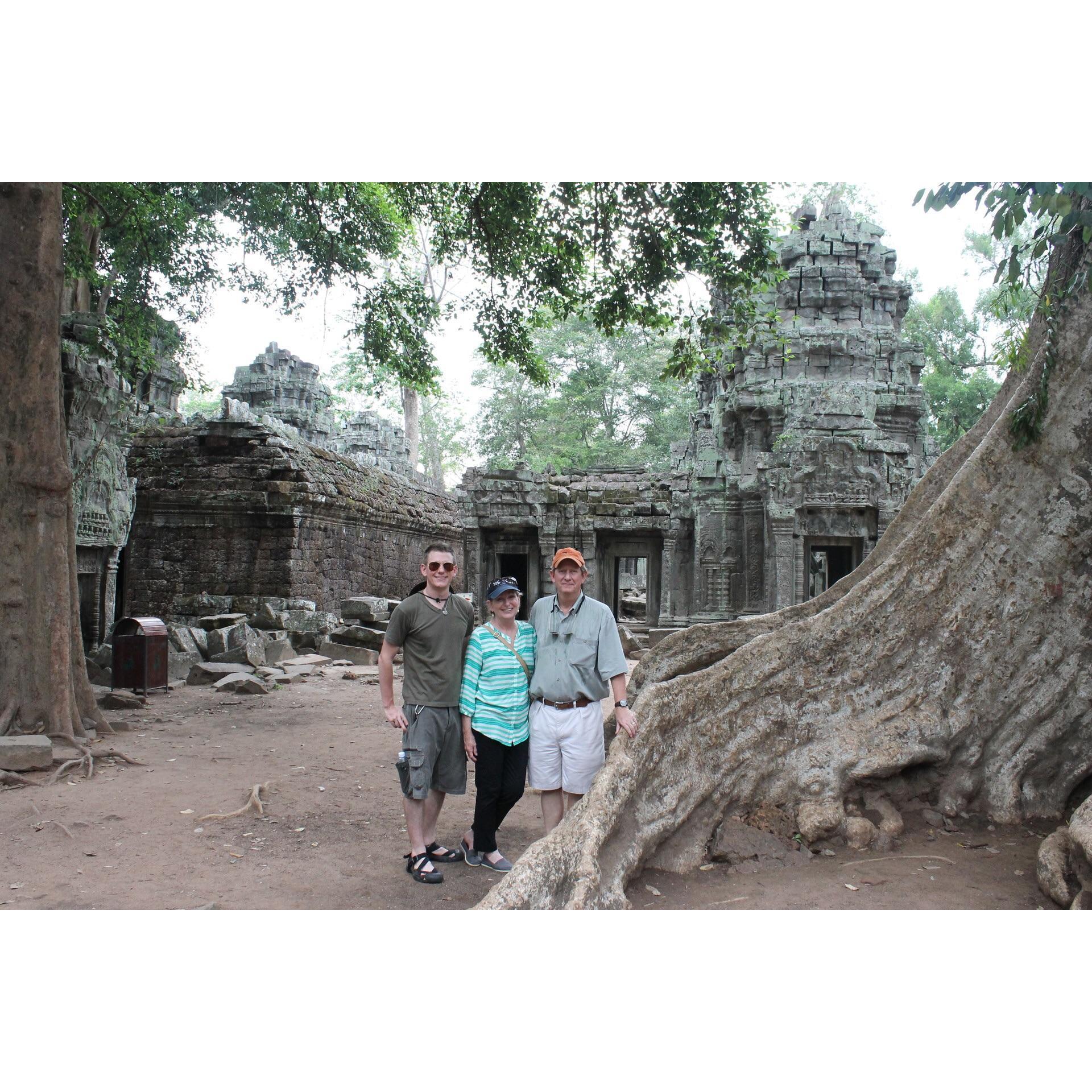 Parents came to visit while Glenn was in Vietnam. Pictured here at Siem Reap.