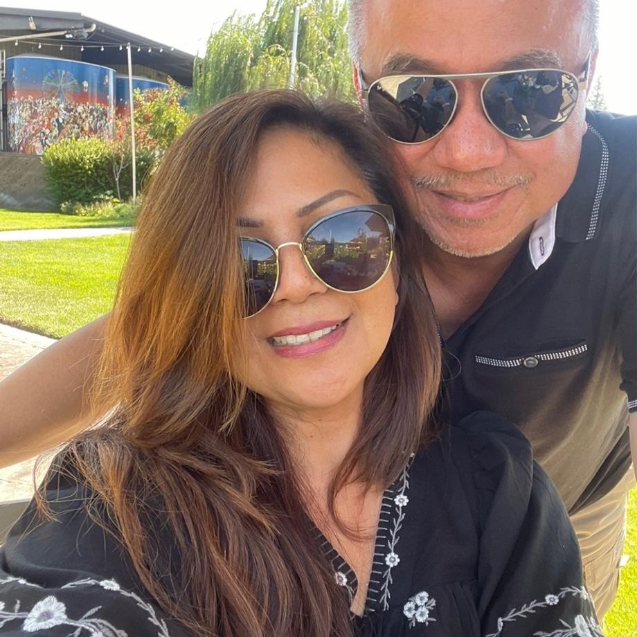 Our first date picture at the winery
