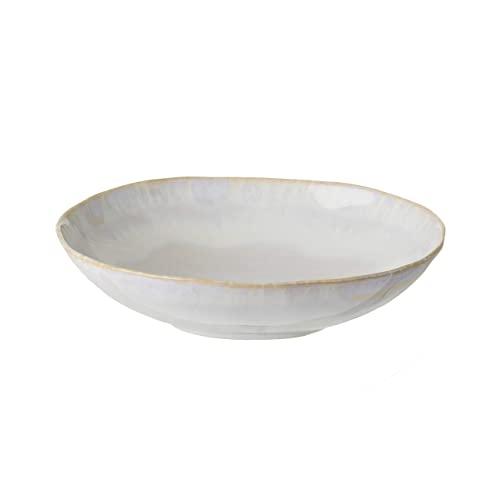 Costa Nova Stoneware Ceramic Brisa Collection Pasta Bowl 9,25" 31,5 oz, Sal