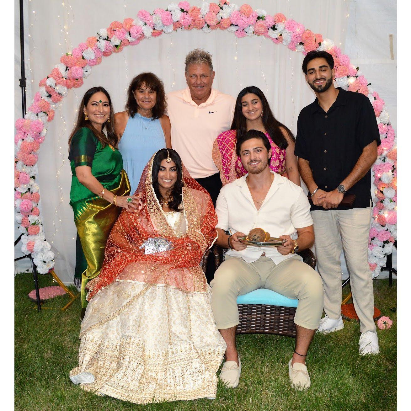 Engagement Party with Brad's parents and Sim's family