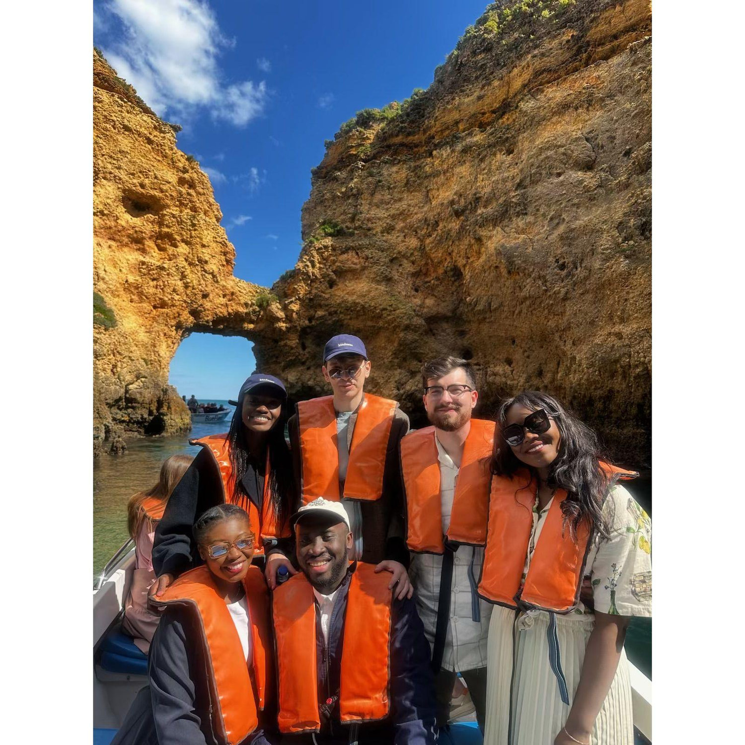 We took a boat ride in Luz, Portugal.