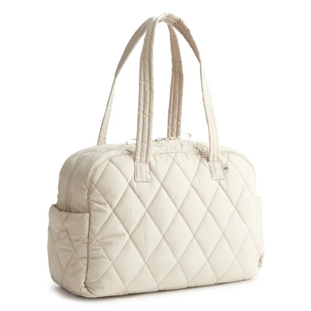Vera Bradley Women's Outlet Ultralight Weekender Travel Bag Pumice Stone