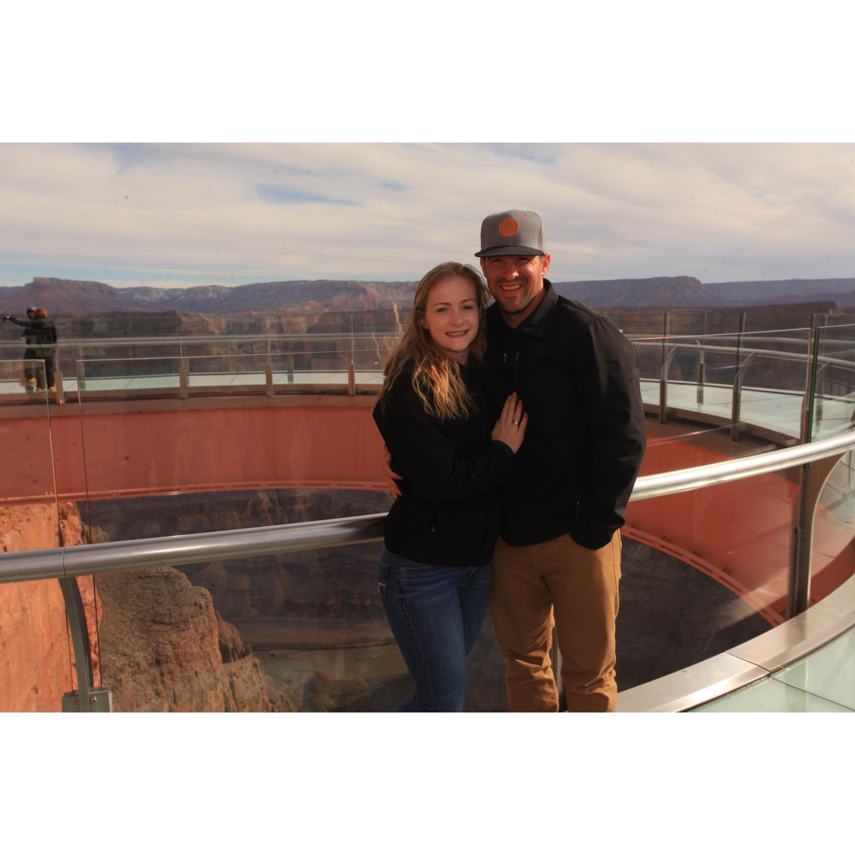 Our first trip together, to the Grand Canyon.