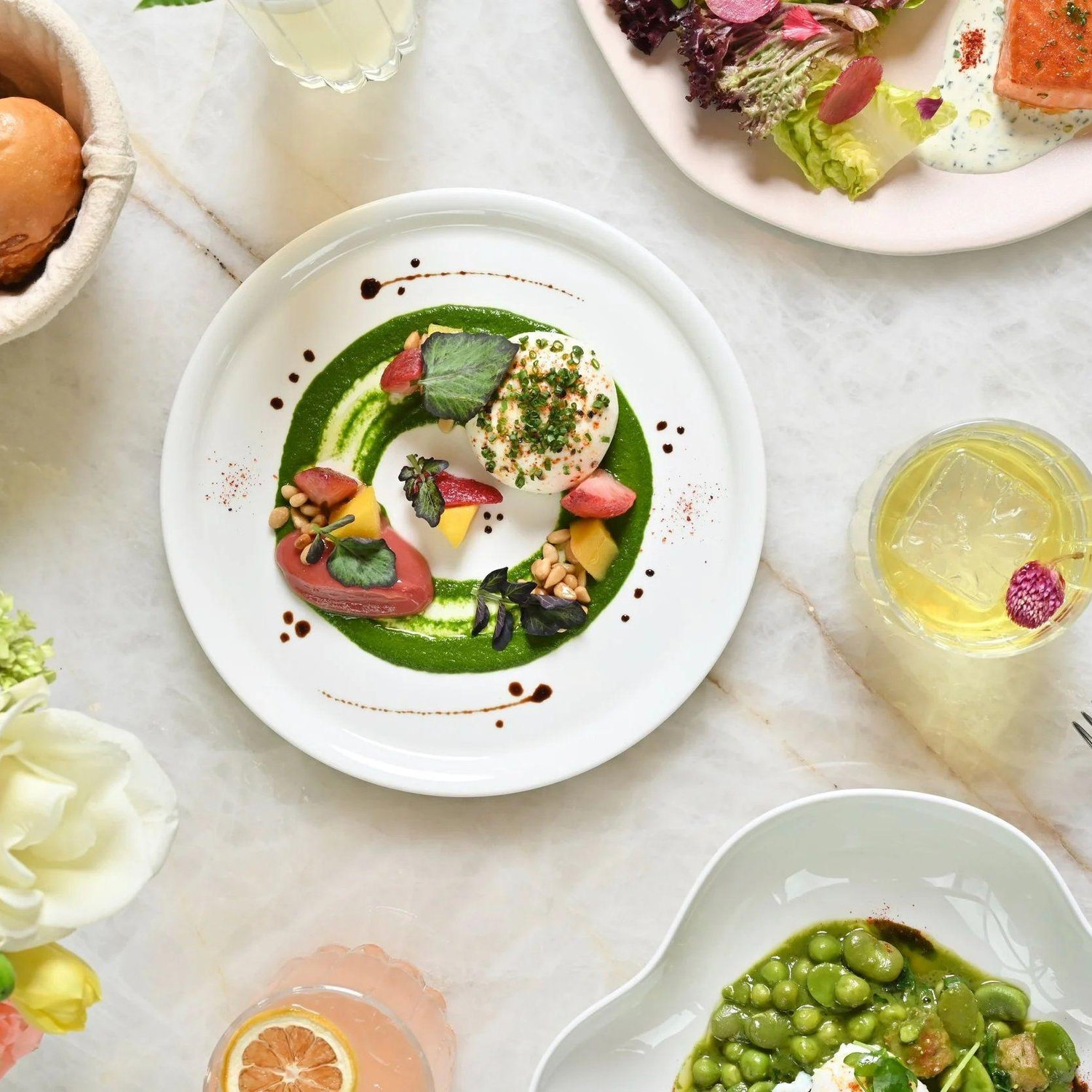 Dinning at Michelin-starred French restaurant La Jardinier