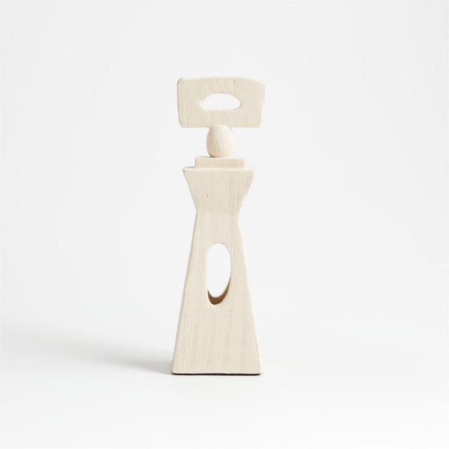La Struttura White Terracotta Sculpture by Athena Calderone
