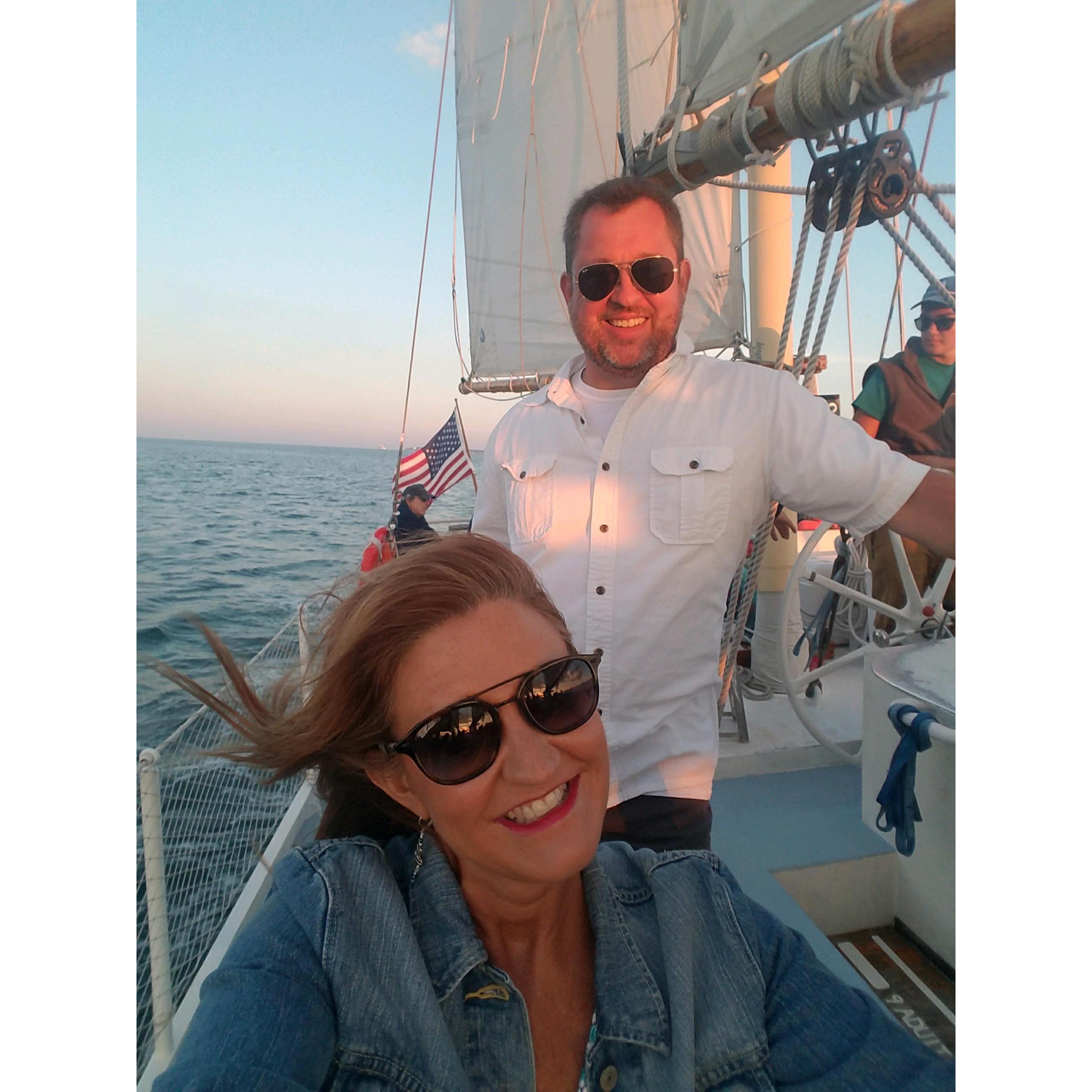 Sailing on the Liberty in Cape Cod