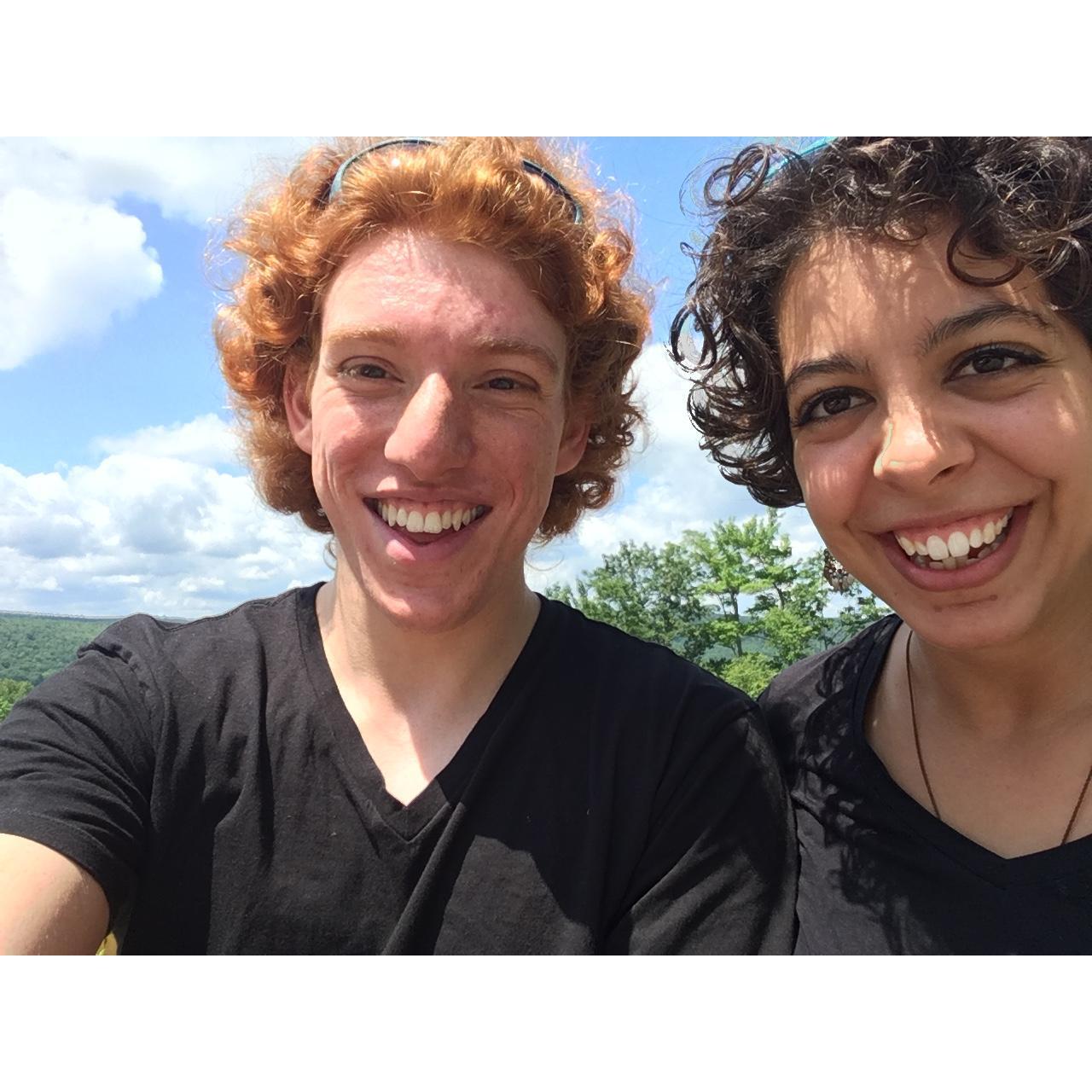 This was day after we became engaged.