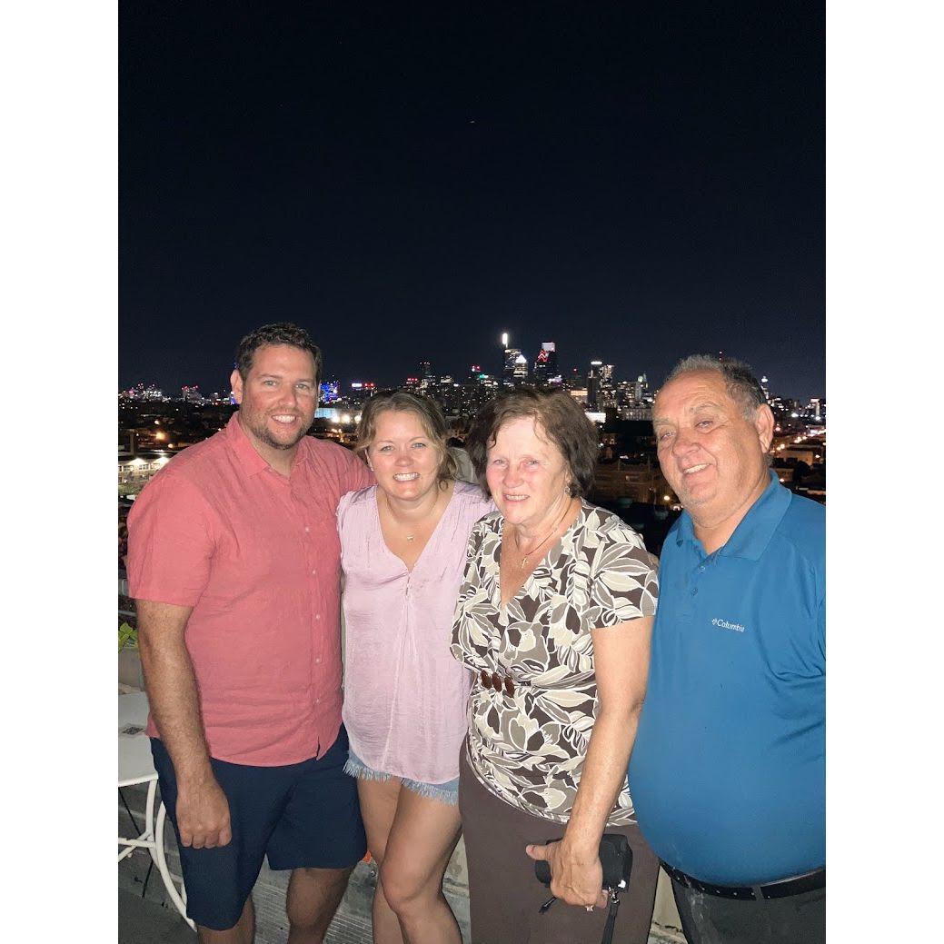 Took Nancy's parents to the top of Bok Bar in summer 2023