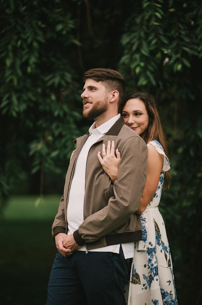 Engagement photo at The Skylands Manor & Botanical Gardens (the same place where Patrick proposed!)