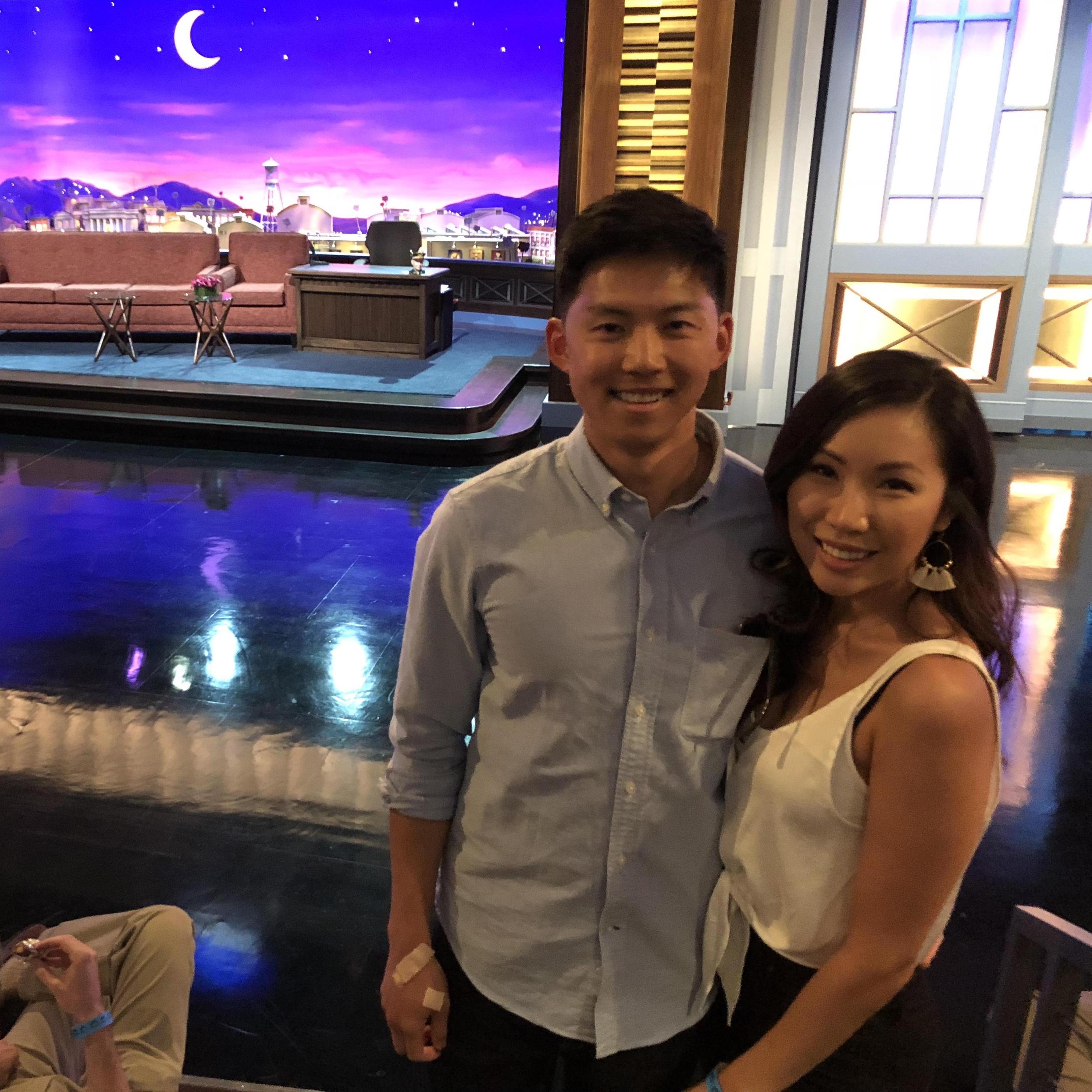 On set at Conan O'Brien!