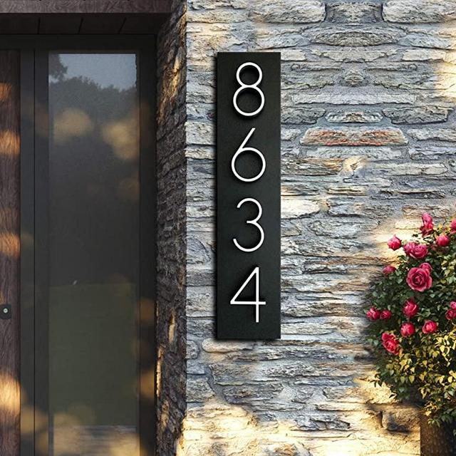 House Numbers | Address number in Vertical and Horizontal mode | Address plaques for outside | Personalized gift | Housewarming gift idea | Address signs | Modern house numbers