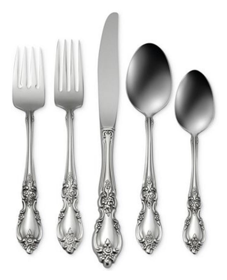 Oneida Louisiana 5 Piece Fine Flatware Set, Service For 1