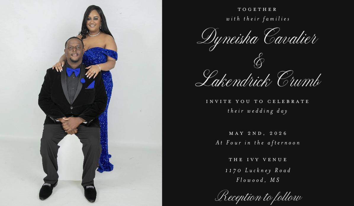The Wedding Website of Dyneisha Cavalier and Lakendrick Crumb