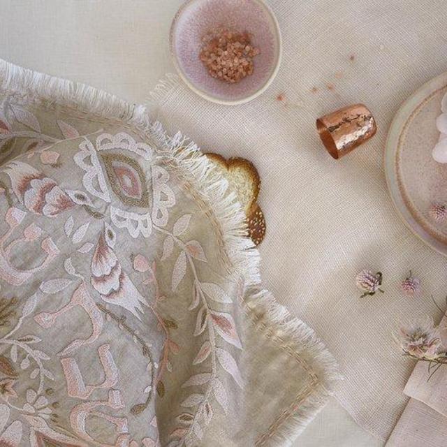 El Jardin Challah Cover - Rose
