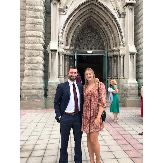 Our first wedding together in Chicago.
