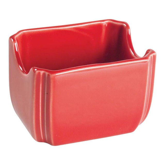 Fiesta 3-1/2-Inch by 2-3/8-Inch Sugar Packet Caddy, Scarlet