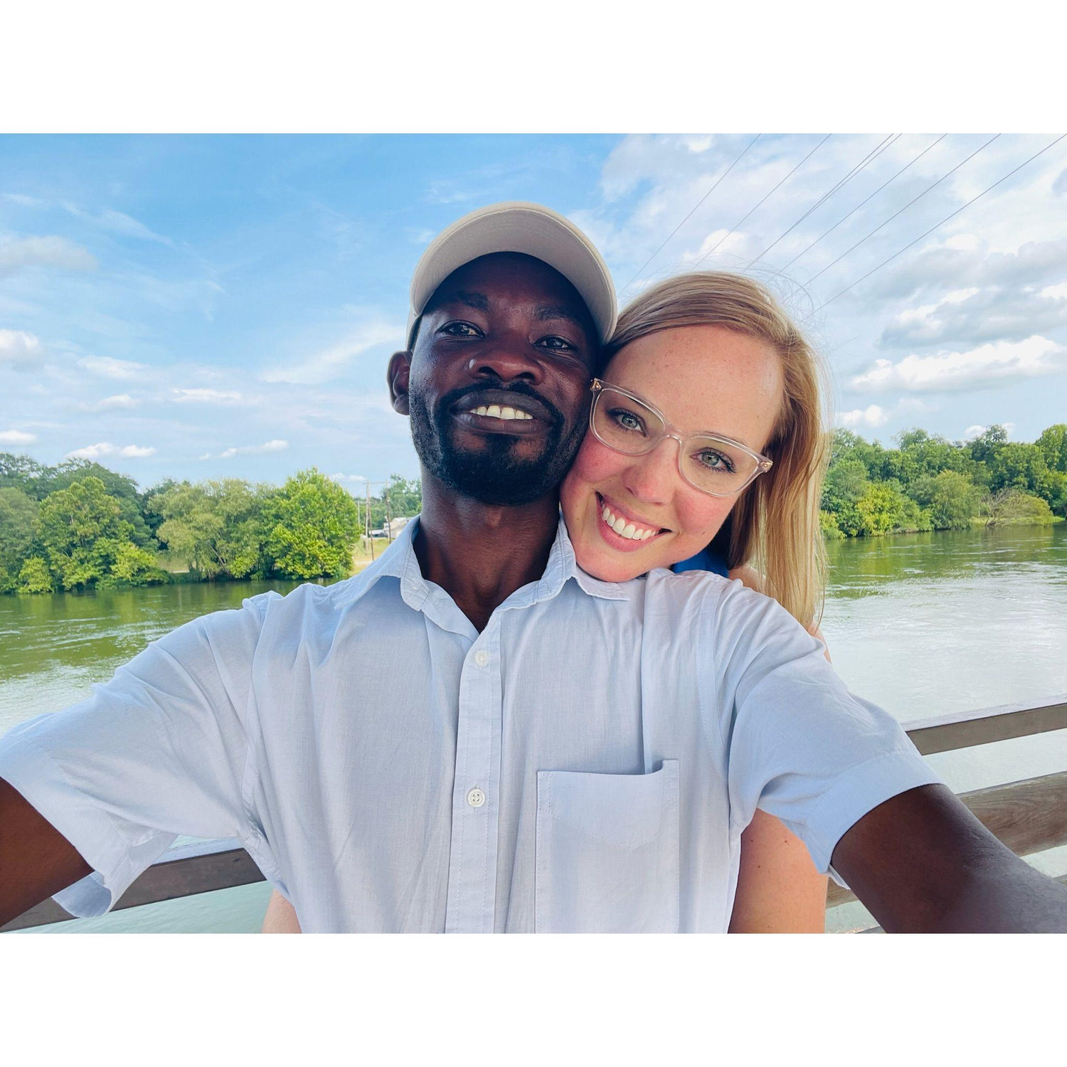 On our 1 month anniversary, we drove half way and met at the GA/AL state line!