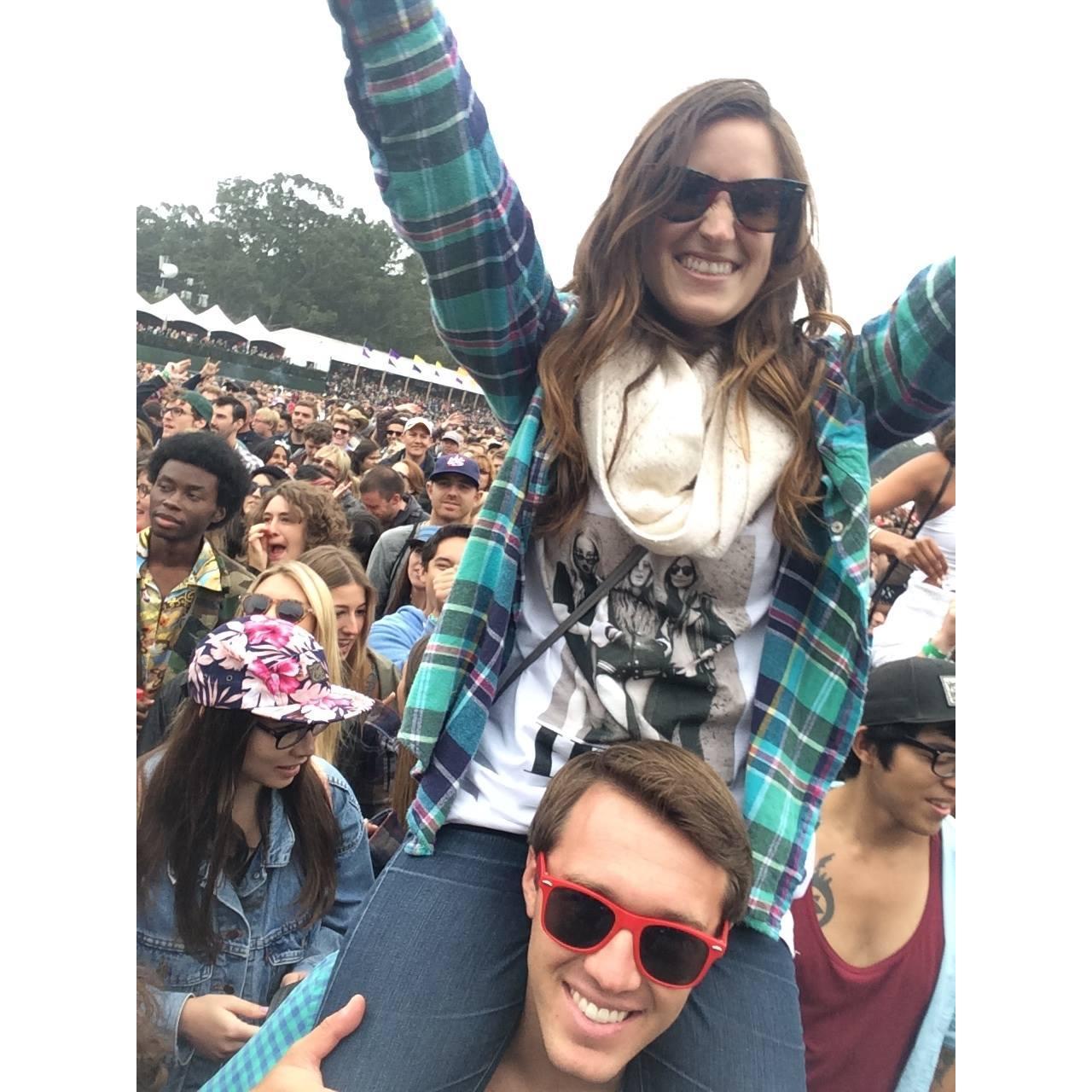 Our first Outside Lands together in 2014