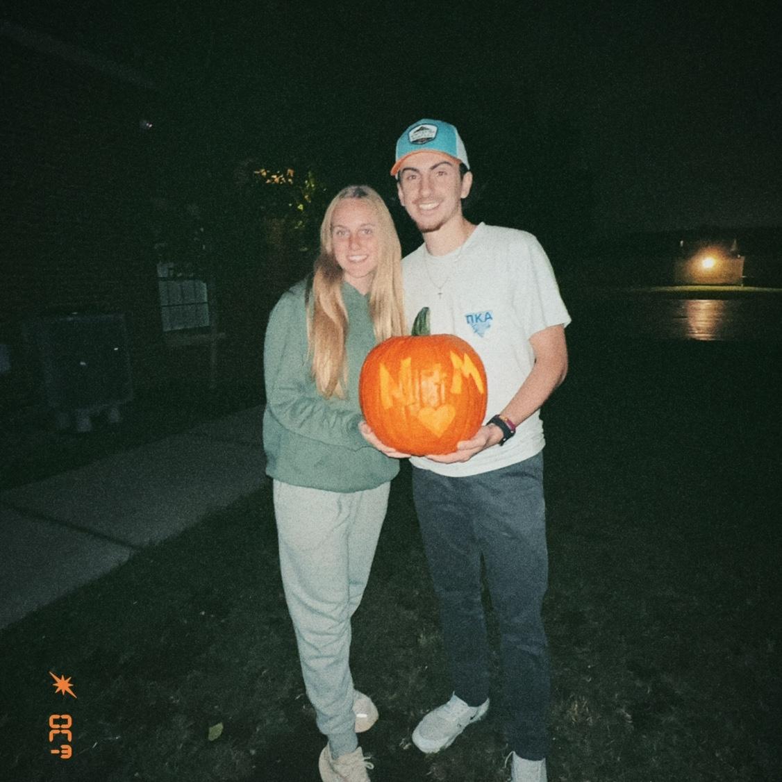 Junior year Halloween pumpkin carving! 
October 2023.
