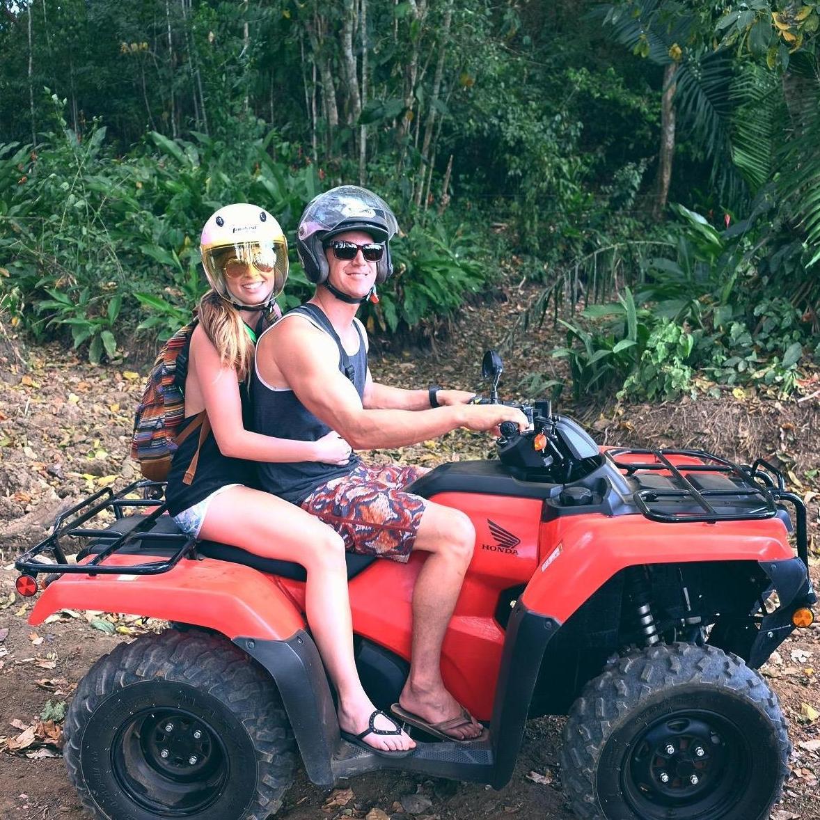 Scooting around Costa Rica on our first vacation in 2016.