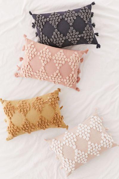 Tufted Geo Bolster Pillow