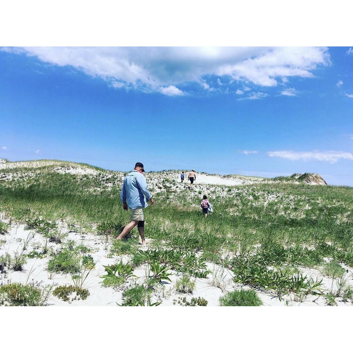 Family day in the dunes