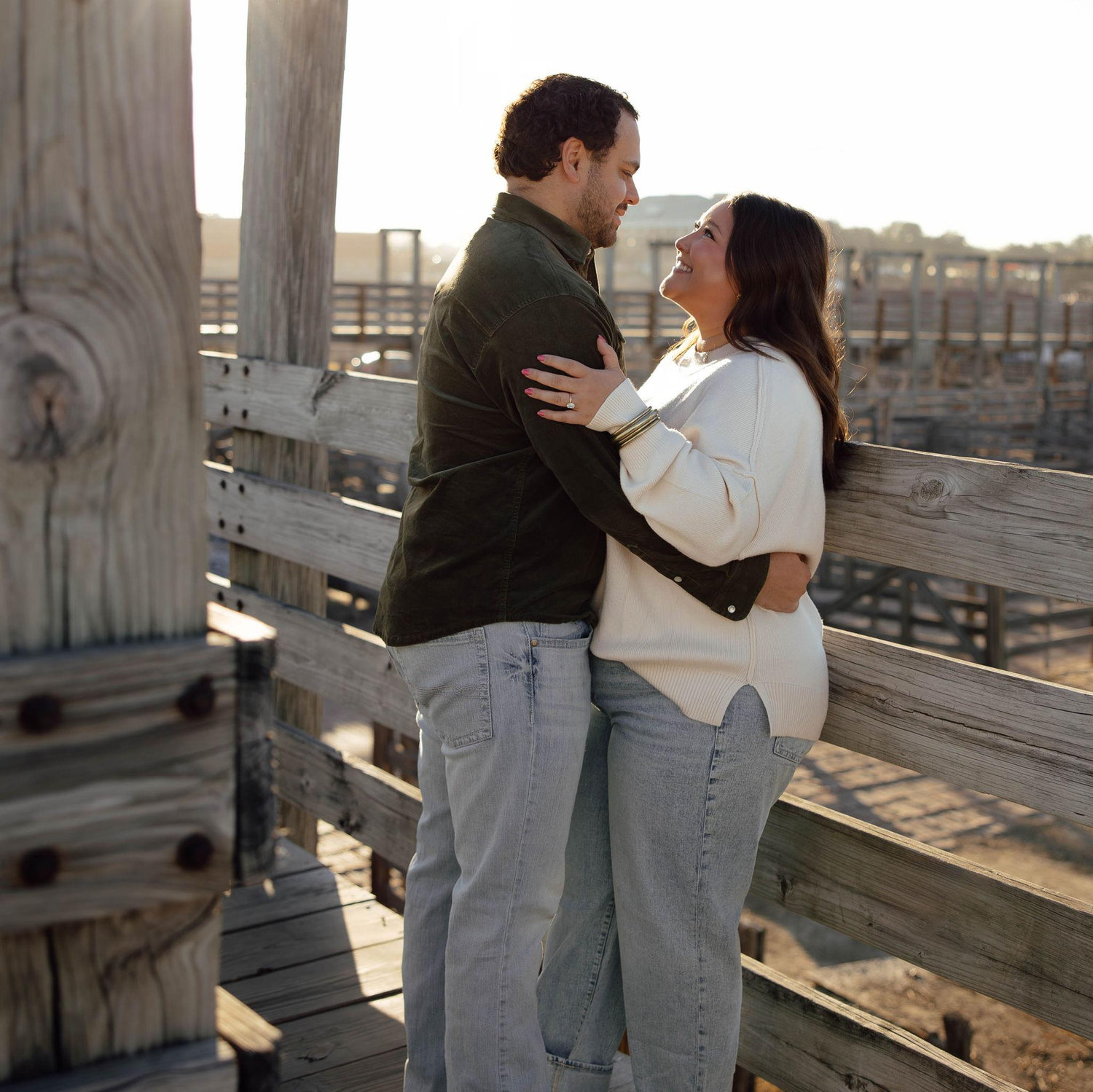 Engagement pictures in the Fort Worth Stockyards!