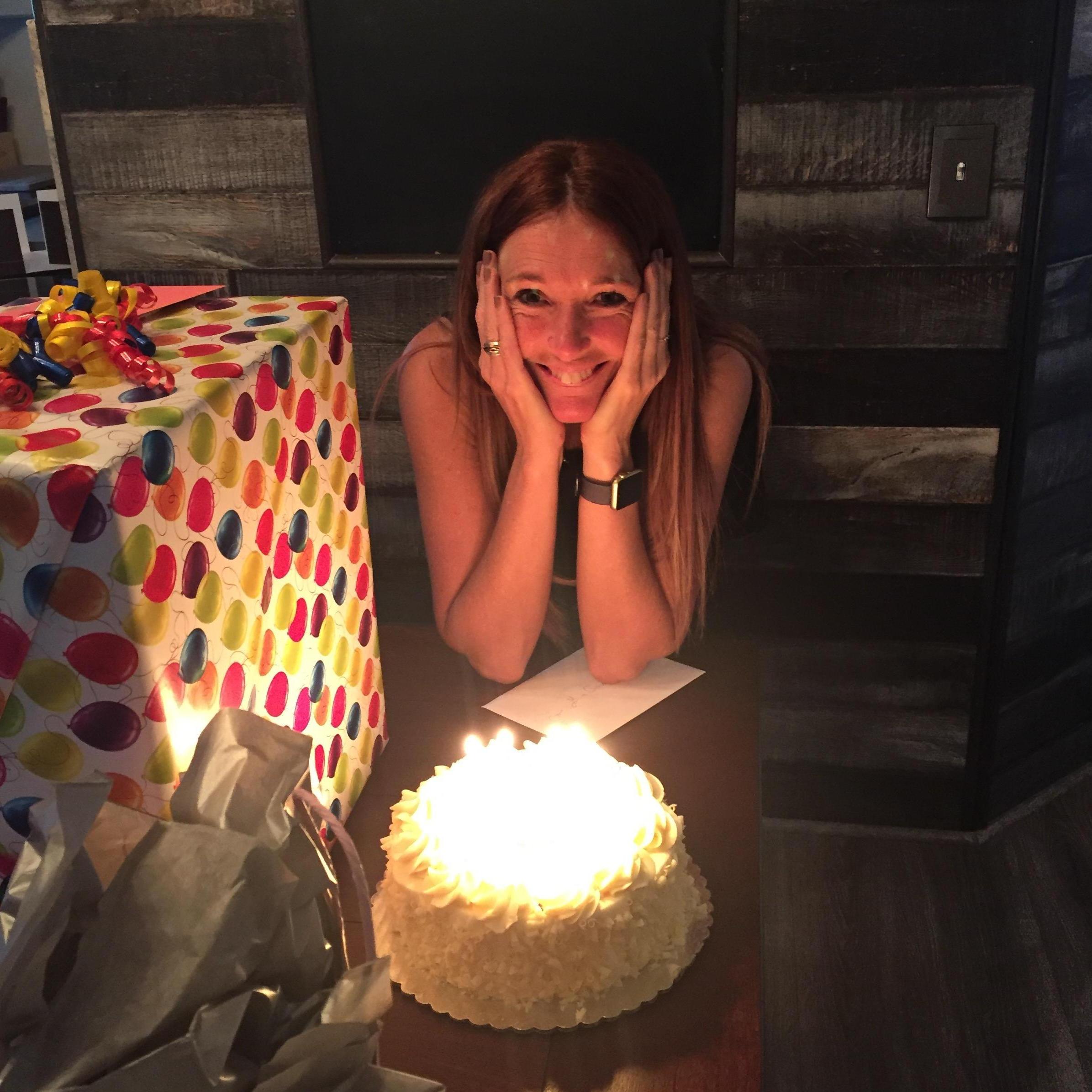 Steve and Tessa surprised me with a little birthday party.