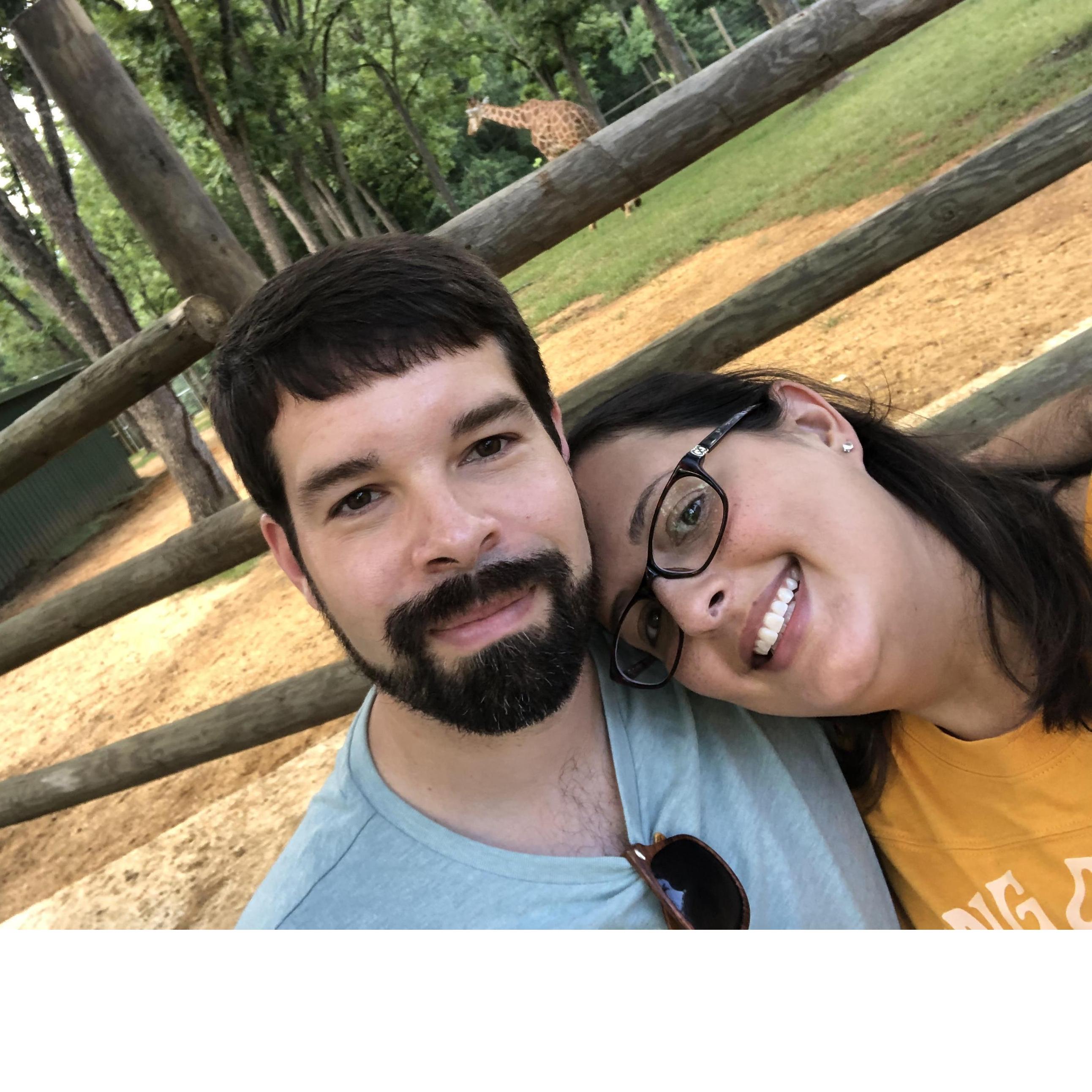 After feeding the giraffes at the drive thru safari park.