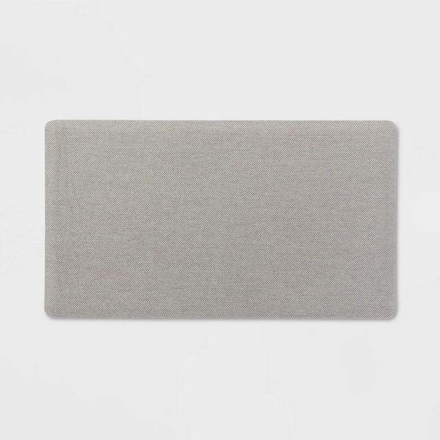 20" x 36" Herringbone Comfort Mat Light Gray - Threshold™