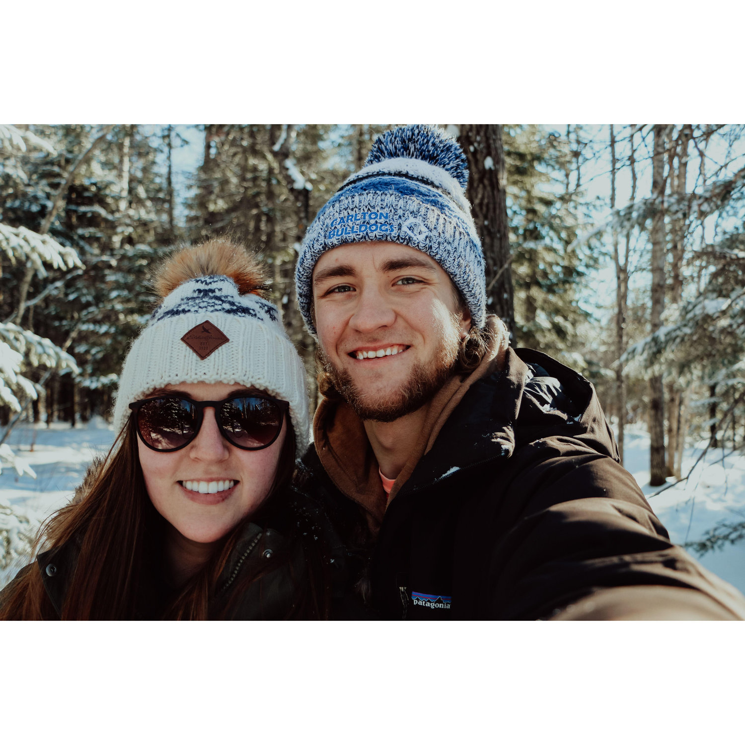 Snowshoeing in our back yard
