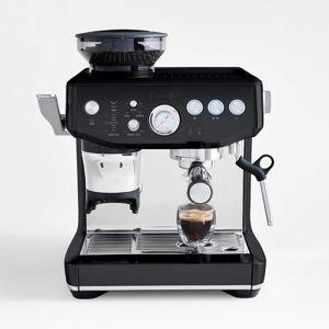 Breville Barista Express Impress Espresso Machine in Black Truffle + Reviews | Crate & Barrel